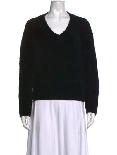 Pre-owned Atm Anthony Thomas Melillo V-neck Sweater In Black