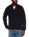 Atm Anthony Thomas Melillo Waffle 1/4-zip Pullover In Blue