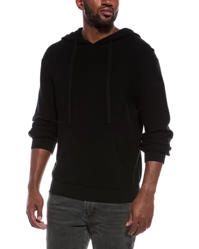 Atm Anthony Thomas Melillo Waffle Cashmere-blend Hoodie In Black