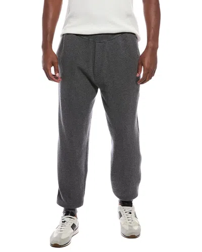 Atm Anthony Thomas Melillo Waffle Cashmere-blend Pant In Gray