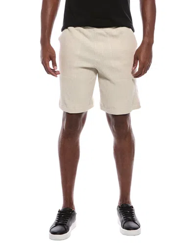 Atm Anthony Thomas Melillo Waffle Pull-on Short In Neutral