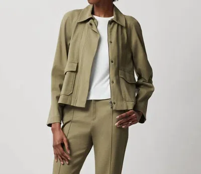 Atm Anthony Thomas Melillo Washed Cotton Twill Swing Jacket In Oil Green