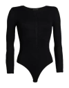 Atm Anthony Thomas Melillo Woman Bodysuit Black Size S Modacrylic, Elastane