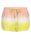 Atm Anthony Thomas Melillo Woman Shorts & Bermuda Shorts Yellow Size M Cotton In Yellow