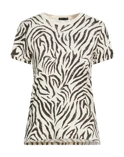 Atm Anthony Thomas Melillo Woman T-shirt Beige Size S Cotton In Multi
