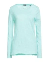 Atm Anthony Thomas Melillo Woman T-shirt Turquoise Size S Cotton In Blue