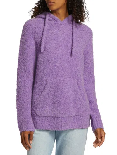 Atm Anthony Thomas Melillo Women's Alpaca-blend Hoodie In French Violet