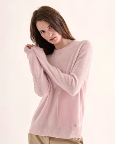Atm Anthony Thomas Melillo Women's Cashmere Crew Neck Sweater In Pink