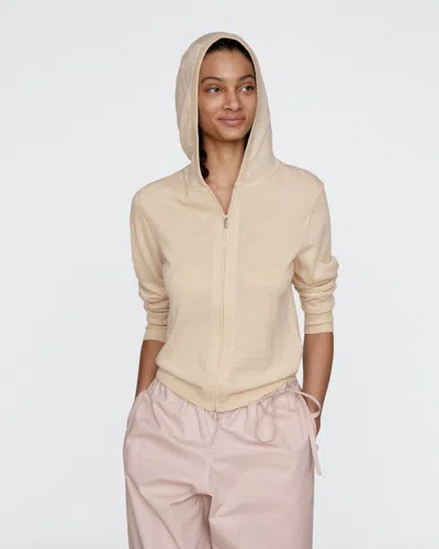 Atm Anthony Thomas Melillo Women's Cashmere Zip-up Hoodie In Neutral