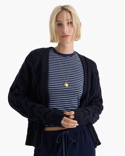 Atm Anthony Thomas Melillo Women's Cotton Cashmere Air Cardigan Sweater In Black