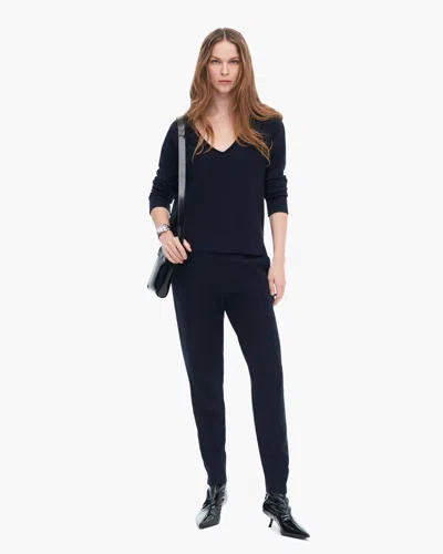 Atm Anthony Thomas Melillo Women's Cotton Cashmere Boxy V-neck Sweater In Black