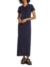 Atm Anthony Thomas Melillo Women's Cotton Knit Short-sleeve Polo Dress In Black