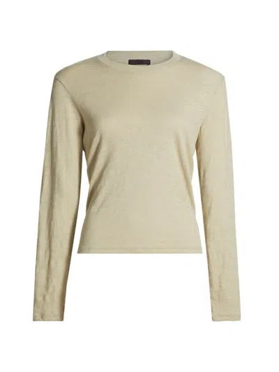 Atm Anthony Thomas Melillo Women's Cotton Long-sleeve Crewneck T-shirt In Morning Mist