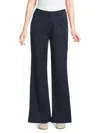 Atm Anthony Thomas Melillo Women's Cotton Twill Flare-leg Pants In Blue