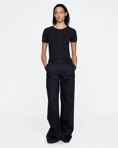 Atm Anthony Thomas Melillo Women's Cotton Twill Leigh Pant In Black