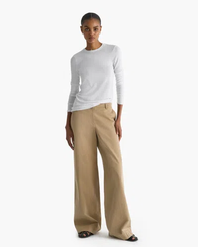 Atm Anthony Thomas Melillo Women's Cotton Twill Leigh Pant In Brown