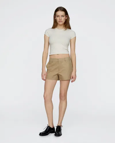 Atm Anthony Thomas Melillo Women's Cotton Twill Shorts In Brown