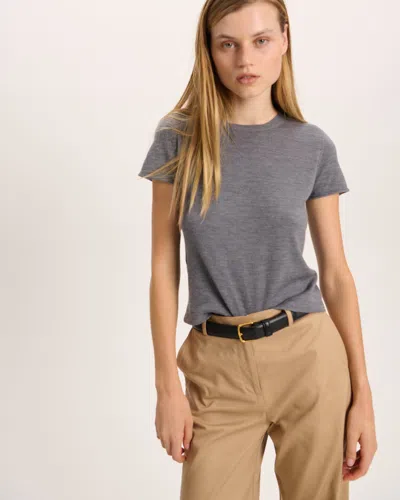 Atm Anthony Thomas Melillo Women's Extra Fine Merino Wool Crew Neck T-shirt