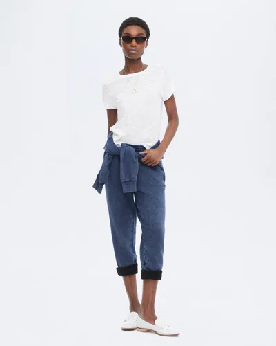 Atm Anthony Thomas Melillo Women's French Terry Pigment Wash Cut-off Sweatpants In Blue