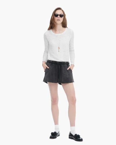 Atm Anthony Thomas Melillo Women's French Terry Pigment Wash Pull-on Shorts In Black