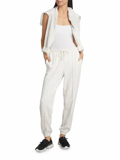 Atm Anthony Thomas Melillo Women's French Terry Sweatpants In Chalk Iron Grey In White