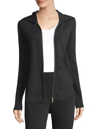 Atm Anthony Thomas Melillo Women's French Terry Zip Hoodie In Black