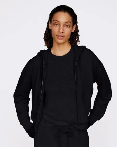 Atm Anthony Thomas Melillo Women's French Terry Zip-up Hoodie Cotton In Black