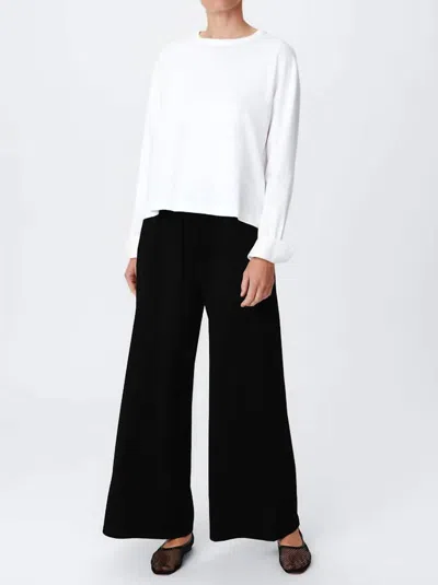 Atm Anthony Thomas Melillo Women's Heavy Modal Wide Leg Pull-on Pant In Black