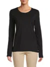 Atm Anthony Thomas Melillo Women's Long Sleeve Tshirt In Black