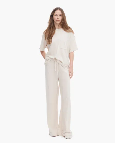 Atm Anthony Thomas Melillo Women's Loop Front Jersey Oversized Pocket T-shirt Cotton In Neutral