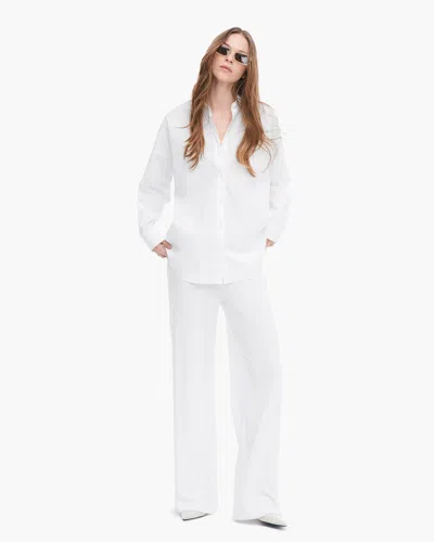 Atm Anthony Thomas Melillo Women's Loop Front Jersey Pull On Pant Cotton In White