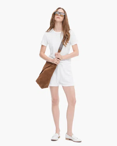 Atm Anthony Thomas Melillo Women's Loop Front Jersey Pull-on Shorts Cotton In White