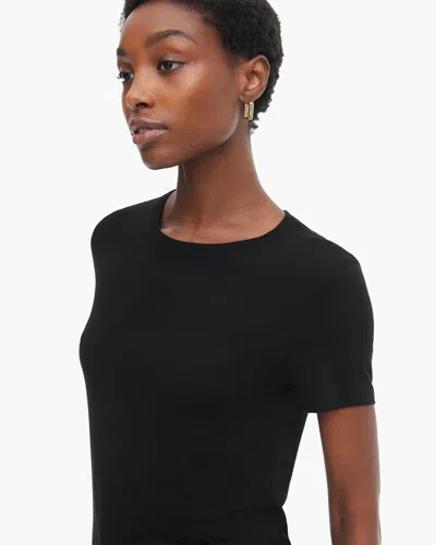 Atm Anthony Thomas Melillo Women's Modal Jersey Short Sleeve Crew Neck T-shirt In Black