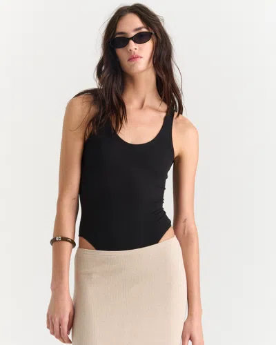 Atm Anthony Thomas Melillo Women's Modal Rib Bodysuit In Black