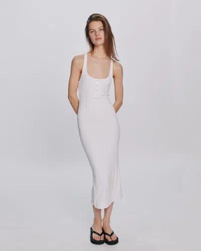 Atm Anthony Thomas Melillo Modal Rib Tank Dress In White
