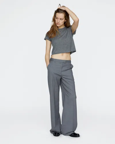 Atm Anthony Thomas Melillo Women's Pinstripe Leigh Pant Wool In Gray