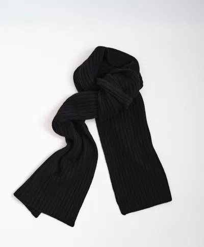 Atm Anthony Thomas Melillo Women's Plaited Ribbed Scarf Cashmere In Black