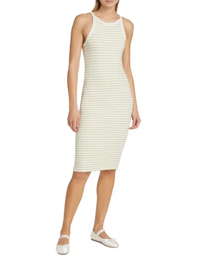 ATM ANTHONY THOMAS MELILLO ATM ANTHONY THOMAS MELILLO WOMEN'S RIB-KNIT STRIPE TANK MIDI-DRESS