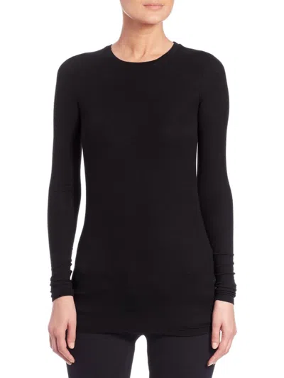 Atm Anthony Thomas Melillo Women's Rib-knit Top In Black