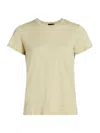 Atm Anthony Thomas Melillo Women's Schoolboy Slub Jersey T-shirt In Green