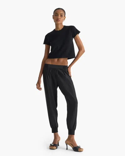 Atm Anthony Thomas Melillo Women's Silk Joggers In Black