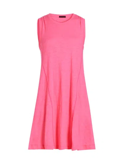 Atm Anthony Thomas Melillo Women's Slub Cotton Jersey Minidress In Pink Lotus