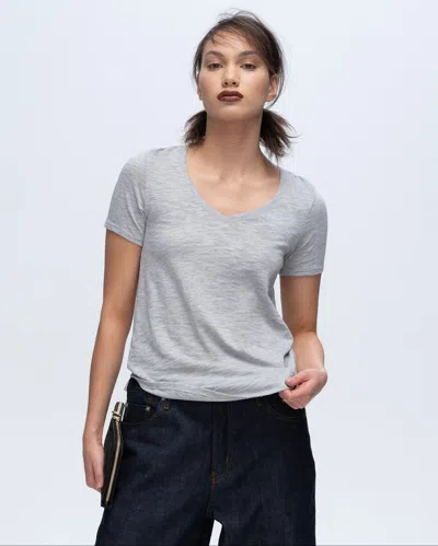 Atm Anthony Thomas Melillo Slub Cotton-jersey T-shirt In Gray