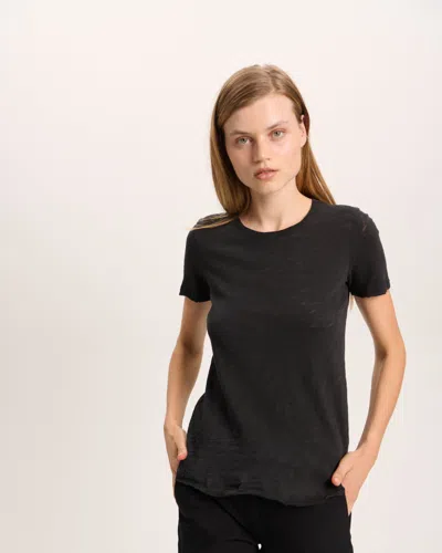 Atm Anthony Thomas Melillo Women's Slub Jersey Destroyed Crew Neck T-shirt