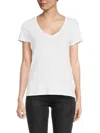 ATM ANTHONY THOMAS MELILLO WOMEN'S SLUB JERSEY SCHOOLBOY V NECK TEE