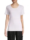 Atm Anthony Thomas Melillo Women's Solid-hued T-shirt In White