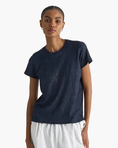 Atm Anthony Thomas Melillo School Boy Tee In Obsidian Silver In Multi