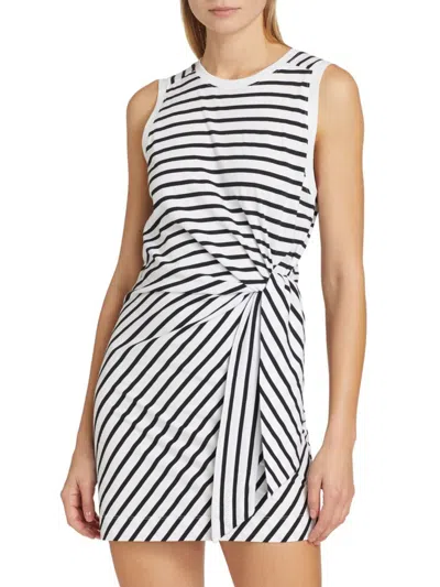 ATM ANTHONY THOMAS MELILLO ATM ANTHONY THOMAS MELILLO WOMEN'S STRIPE JERSEY COTTON TANK MINIDRESS