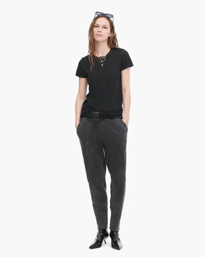 Atm Anthony Thomas Melillo Women's Sublime Wash Slub Jersey Schoolboy T-shirt In Black