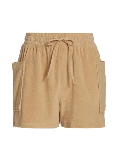 Atm Anthony Thomas Melillo Women's Towel Terry Cargo Shorts In Sand Castle